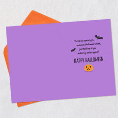 You're One Special Girl Halloween Card for Granddaughter