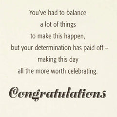 Your Determination Has Paid Off College Graduation Card