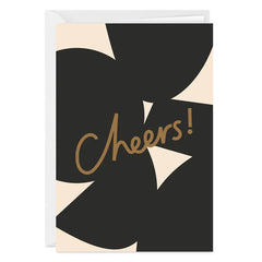 Abstract Cheers Custom Congratulations Card