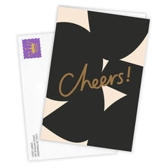 Abstract Cheers Custom Congratulations Card