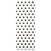 Black Polka Dots on Ivory Tissue Paper, 6 sheets