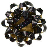 4.6" Colorful Mini Dots on Black Gift Bow