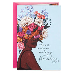 Celebrating Who You've Been and Who You're Becoming Birthday Card for Women