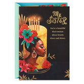 Your Beauty Shines Birthday Card for Sister