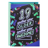 Another Year Awesome 19th Birthday Card