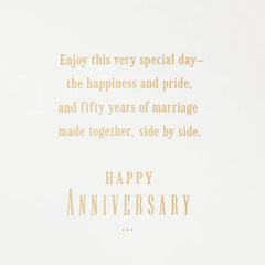 Happiness and Pride, Side by Side 50th Anniversary Card