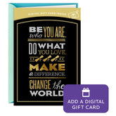 No Limits Gift Card Greeting Graduation Card