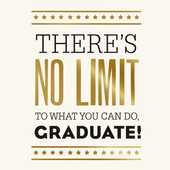 No Limits Gift Card Greeting Graduation Card