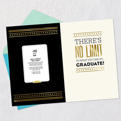 No Limits Gift Card Greeting Graduation Card