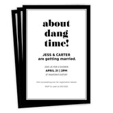 About Dang Time Funny Wedding Shower Invitation