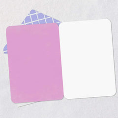 Black-and-White Butterfly and Pink Flowers Blank Card