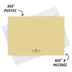 Blessed Gold Lettering Flat Photo Card