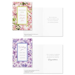 Showered With Blessings Assorted Religious Wedding Cards, Box of 12