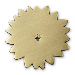 Bloom and Grow Flower Antiqued Metal Pocket Token