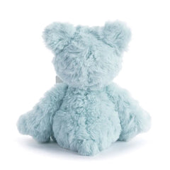 Demdaco Moon and Back Blue Plush Bear With Moon Bracelet