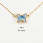 Demdaco Artful Butterfly Charm Friendship Necklace, 16"