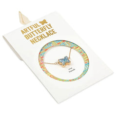 Demdaco Artful Butterfly Charm Friendship Necklace, 16"