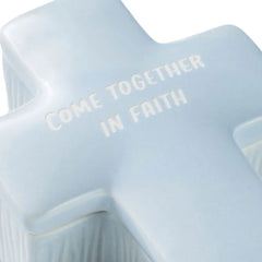 First Communion Cross-Shaped Lidded Trinket Dish