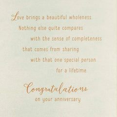 A Lifetime of Love Anniversary Card