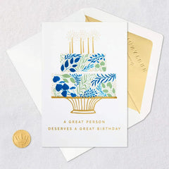 You Deserve a Great Day Birthday Card