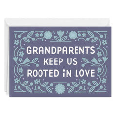 Grandparents Keep Us Rooted in Love Custom Card