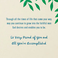 May You Continue to Grow Religious Graduation Card for Son