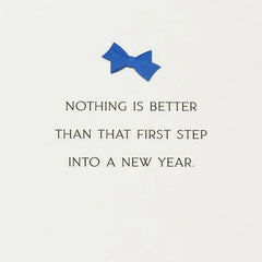 First Step Into A New Year Birthday Card