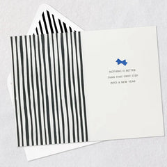 First Step Into A New Year Birthday Card