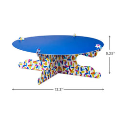 Bold Blue and Confetti Cake Stand