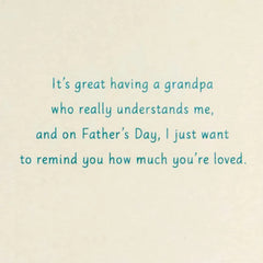 Love Our Genuine Closeness Father's Day Card for Grandpa