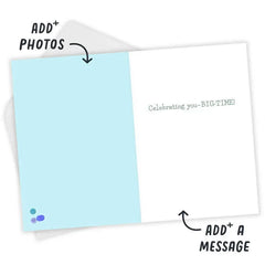 Big Time Celebration Custom Congratulations Card