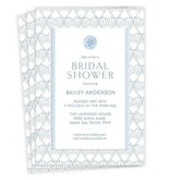 Elegant Shells Flat Bridal Shower Invitation