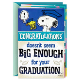 Peanuts® Snoopy and Woodstock Banner Graduation Card