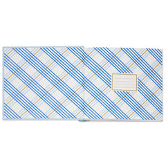 Gather Happy Memories Gold on Light Blue Linen Photo Album