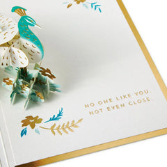 Uniquely Wonderful, Peacock Pop-Up Encouragement Card