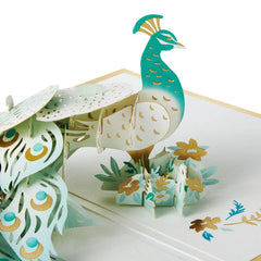 Uniquely Wonderful, Peacock Pop-Up Encouragement Card
