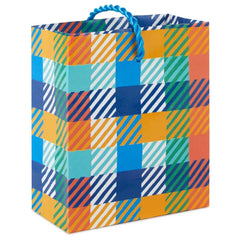 4.6" Colorful Plaid Gift Card Holder Mini Bag