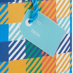 4.6" Colorful Plaid Gift Card Holder Mini Bag