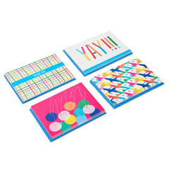 Colorful Celebration Assorted Blank Notes in Designed Box, Pack of 24