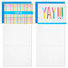 Colorful Celebration Assorted Blank Notes in Designed Box, Pack of 24