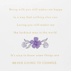 Life Changes, Love Stays Anniversary Card for Wife From Husband