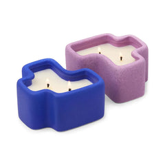 Paddywax Wisteria and Ember Resin Puzzle Piece Jar Candles, Set of 2