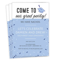 Come to Our Party Funny Flat Graduation Party Invitation