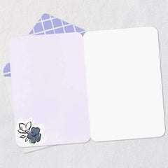 Bluebird on Flowering Branch Blank Card