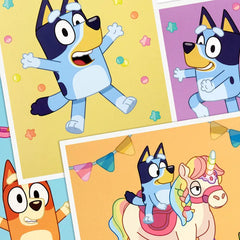 Bluey and Bingo Party Fun Assorted Birthday Cards for Kids, Pack of 16