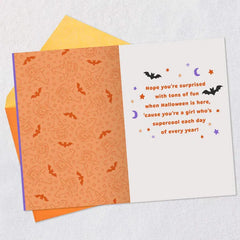 Bluey You're a Girl Who's Supercool Halloween Card for Granddaughter