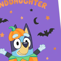 Bluey You're a Girl Who's Supercool Halloween Card for Granddaughter