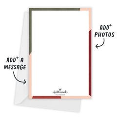 Bold Abstract Design Flat Christmas Photo Card