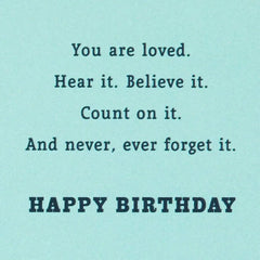 You Are Loved Birthday Card for Grandson