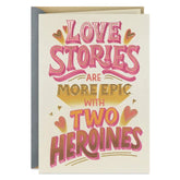 Our Love Story Is Real Anniversary Card From Her to Her